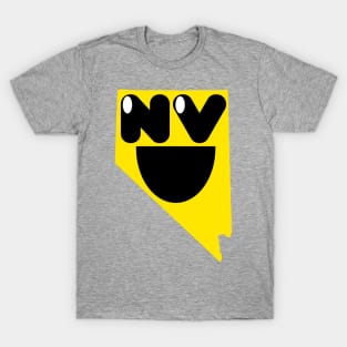 Nevada States of Happynes- Nevada Smiling Face T-Shirt